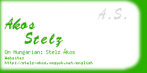 akos stelz business card